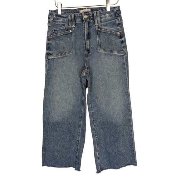 PAIGE Blue Flare & Wide Leg Jeans - Picture 4 of 13